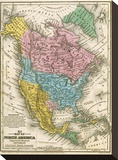 Map of North America  c1839