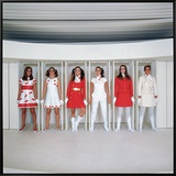 Models Wearing Fashions Designed by Andre Courreges