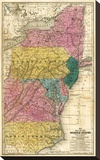 Map of the Middle States  c1839