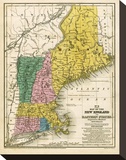 Map of the New England or Eastern States  c1839