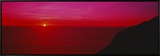 Sunset over the Ocean  California  USA