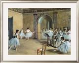 The Dance Foyer at the Opera on the Rue Le Peletier