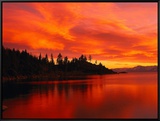 Sunset  Sierra Mountains  Lake Tahoe  CA
