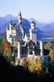 Neuschwanstein Castle in autumn  Bavaria  Germany