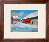 Red Houses at Bjoernegaard  Norway  1895