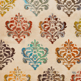 Colorful Damask Square I
