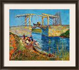The Drawbridge at Arles with a Group of Washerwomen  c1888