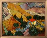 Landscape with House and Ploughman  1889