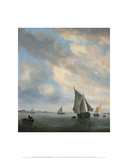 View of a Lake with Sailing Ships  ca 1650–1651