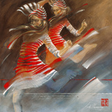 Girls with zebra Dresses