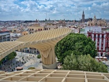 View from the Top of Metropol Parasol Structure  Seville  Spain