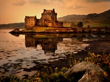An Ancient Castle Beside a Loch in Scotland