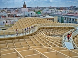 Walkway on the Top of Metropol Parasol Structure  Seville  Spain