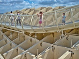 Walkway on the Top of Metropol Parasol Structure  Seville  Spain