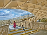 Walkway on the Top of Metropol Parasol Structure  Seville  Spain