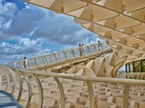 Walkway on the Top of Metropol Parasol Structure  Seville  Spain