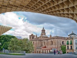 Anunciacion Church as Seen from Metropol Parasol Building  Seville  Spain
