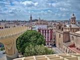 View from the Top of Metropol Parasol Structure  Seville  Spain