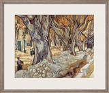 Road Menders in a Lane With Heavy Plane Trees