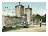 St Augustine  Florida - Carriage Near City Gates