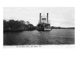 Miami  Florida - Boat on the Miami River