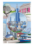 Chicago  Illinois - The Windy City Scenes