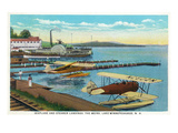 Lake Winnepesaukee  New Hampshire - Seaplanes at the Weirs