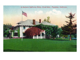 Pasadena  California - Grand Avenue View of a Californian Home