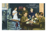 Salvation Army Famous Doughnut USO Club Scene