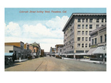 Pasadena  California - Western View Down Colorado Street