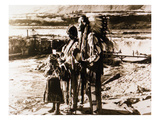 Chief Tommy Thompson  Wife Flora  Her Granddaughter Linda Marie George - Celilo Falls  Oregon Photo