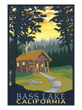 Bass Lake  California - Cabin Scene