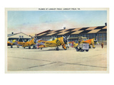 Langley Field  Virginia - View of Planes Getting Serviced