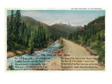 Colorado - Scenic Road in the Rocky Mountains  Poem