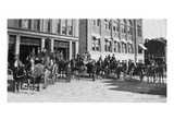 Elgin  Illinois - View of the City's Firefighters on Carriages