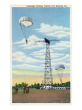 Fort Benning  Georgia - Paratroop Training Towers in Use