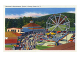 Caroga Lake  New York - Sherman's Amusement Center View