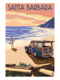 Santa Barbara  California - Woody on Beach