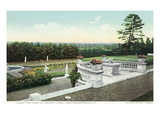 Saratoga Springs  New York - View from the Yaddo Rose Garden Terrace