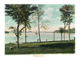 Saratoga Springs  New York - View of Saratoga Lake