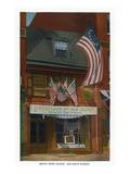 Philadelphia  Pennsylvania - Betsy Ross House with US Flags