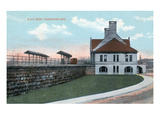 Youngstown  Ohio - Baltimore and Ohio Railway Train Depot View