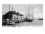 Pensacola  Florida - Saunders Wharf Scene