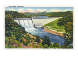 Norris  Tennessee - Springtime View of the Norris Dam