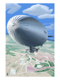Aerial View of Blimp