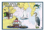 Annapolis  Maryland - Nautical Chart