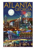 Atlanta  Georgia - Skyline at Night