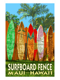 Maui  Hawaii - Surfboard Fence