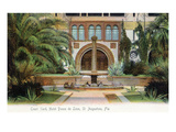 St Augustine  Florida - Hotel Ponce De Leon Courtyard Scene