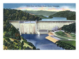 Norris  Tennessee - View of Norris Dam and the Power House